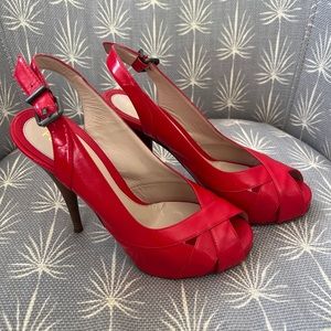 Fendi sling back pumps